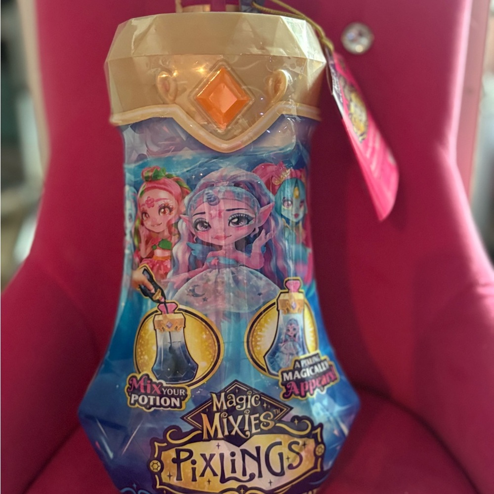 Magic mixies pixkings Potion Bottle Toy - Blue and Gold